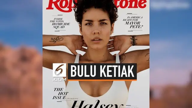 Yang menarik perhatian adalah pose Halsey yang mengangkat kedua tangannya dalam cover majalah musik ternama Rolling Stone. Gaya tersebut menunjukkan bulu ketiak Halsey yang belum dicukur.
