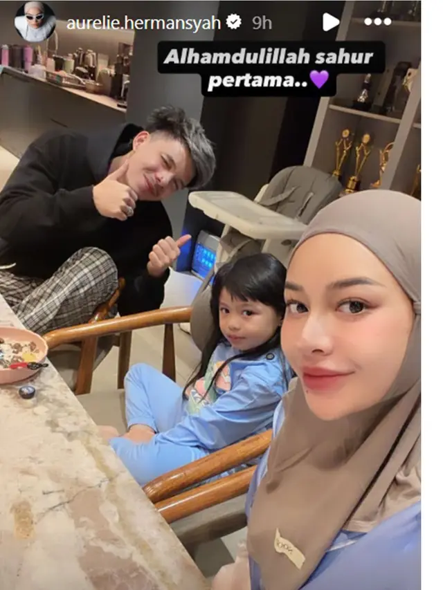 10 Potret Artis Sahur Hari Pertama Puasa 2026, Aurel Hermansyah hingga Wika Salim