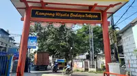 Pintu masuk Kampung Tehyan, Tangerang. (Liputan6.com/Pramita Tristiawati)