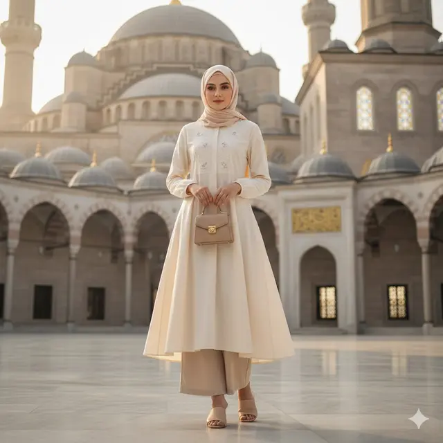 Tunik Muslim Wanita Lebaran 2026
