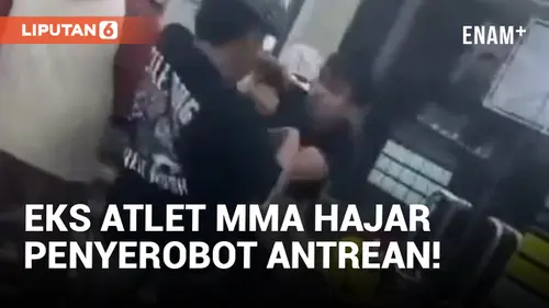 VIDEO: Diduga Diserobot, Eks Atlet MMA Rudy Golden Boy Adu Jotos dengan 2 Pria di Minimarket