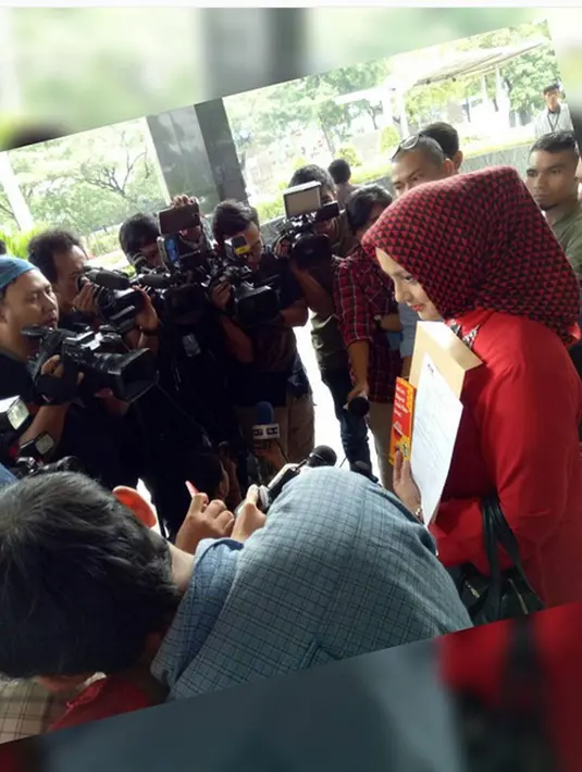 Rabu (12/10/2016), artis senior yang kini terjun ke dunia politik itu mendatangi gedung KPK. Kedatangannya untuk melaporkan dugaan suap yang dilakukan oleh Titing kepada PNS Pemda Kabupaten Konawe. (Instagram/marissahaque)