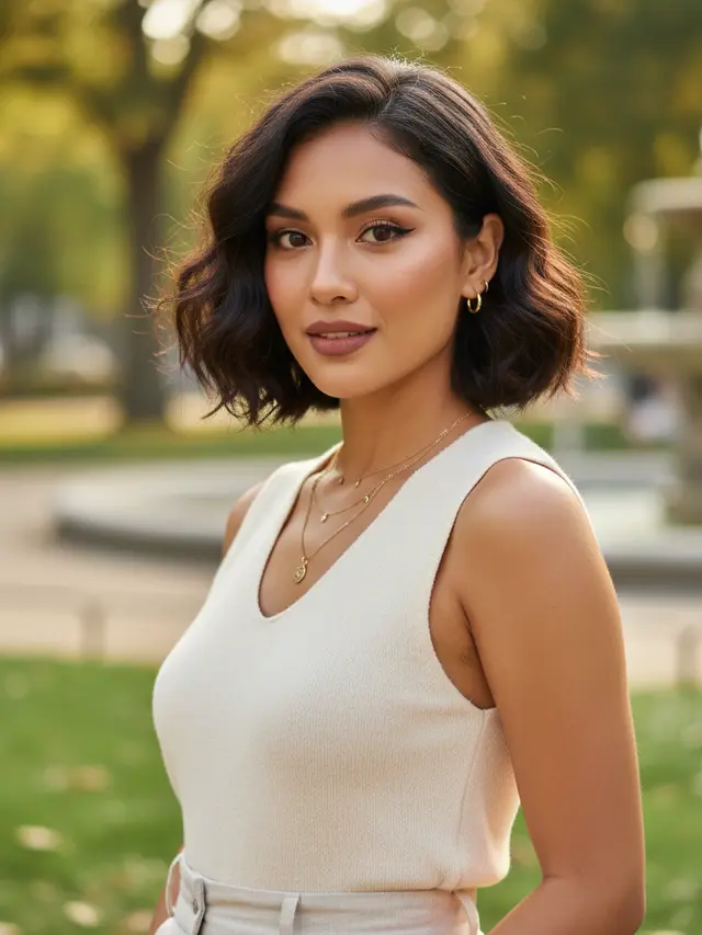 Model Bob Pendek Wanita 2026 (Foto: Gemini AI)