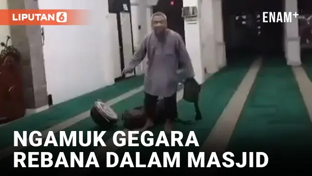 Viral Pria Ngamuk di Masjid Lantaran Jemaah Bermain Rebana