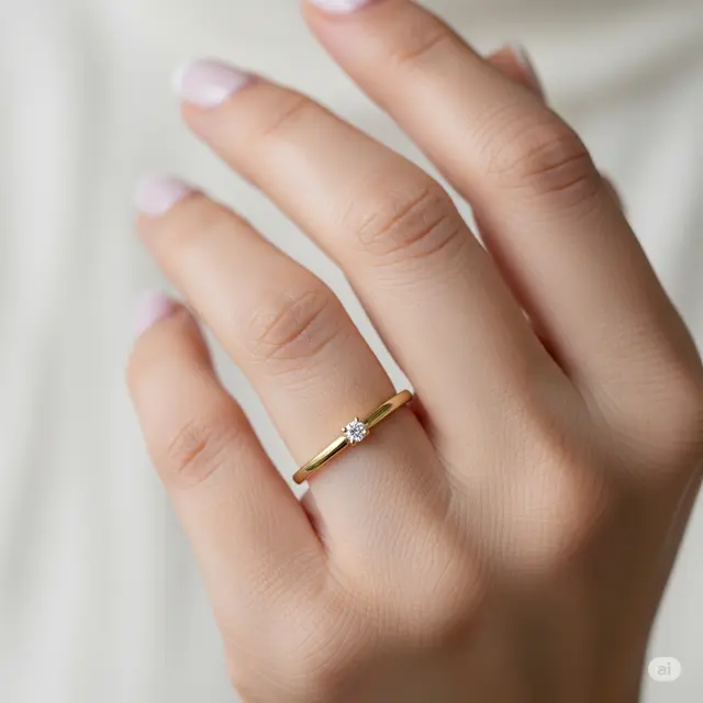 8 Cincin Emas Diamond untuk Tampilan Elegan di Jari Tangan