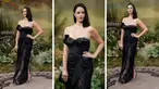 Foto kombinasi Kaya Scodelario saat menghadiri pemutaran perdana dunia serial TV 'The Lord of the Rings: The Rings of Power' di London, Selasa, 30 Agustus 2022. (Photo by Scott Garfitt/Invision/AP)