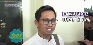 Seperti ini kondisi Julia Perez di hari ulang tahun Ibunya.