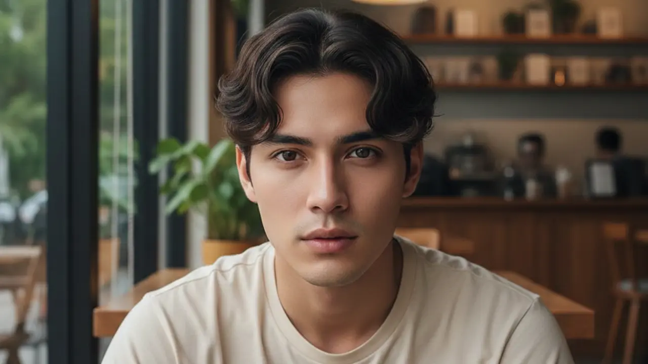 Model Rambut Pria Korea Comma Hair
