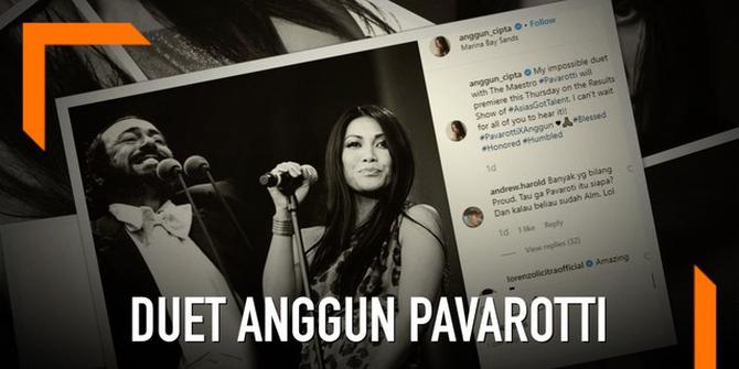 VIDEO: Anggun Akan Duet dengan Mendiang Luciano Pavarotti