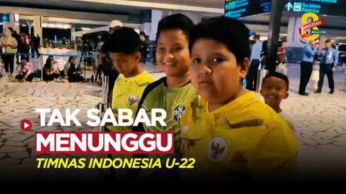 VIDEO: Antusiasme Fans Cilik yang Tak Sabar Menunggu Timnas Indonesia U-22 Setelah Juarai SEA Games 2023