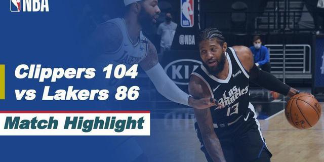 VIDEO: Highlights NBA, LA Clippers Bungkam LA Lakers 104-86