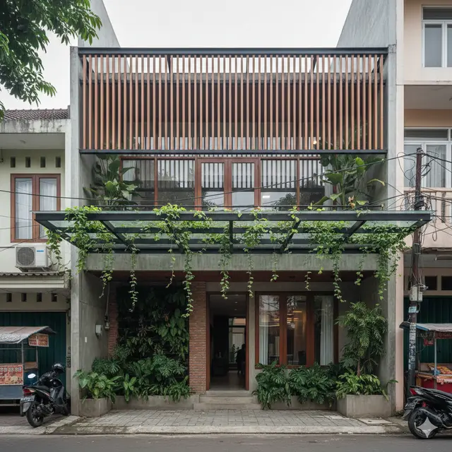 Model Rumah Tropis untuk Lahan Sempit