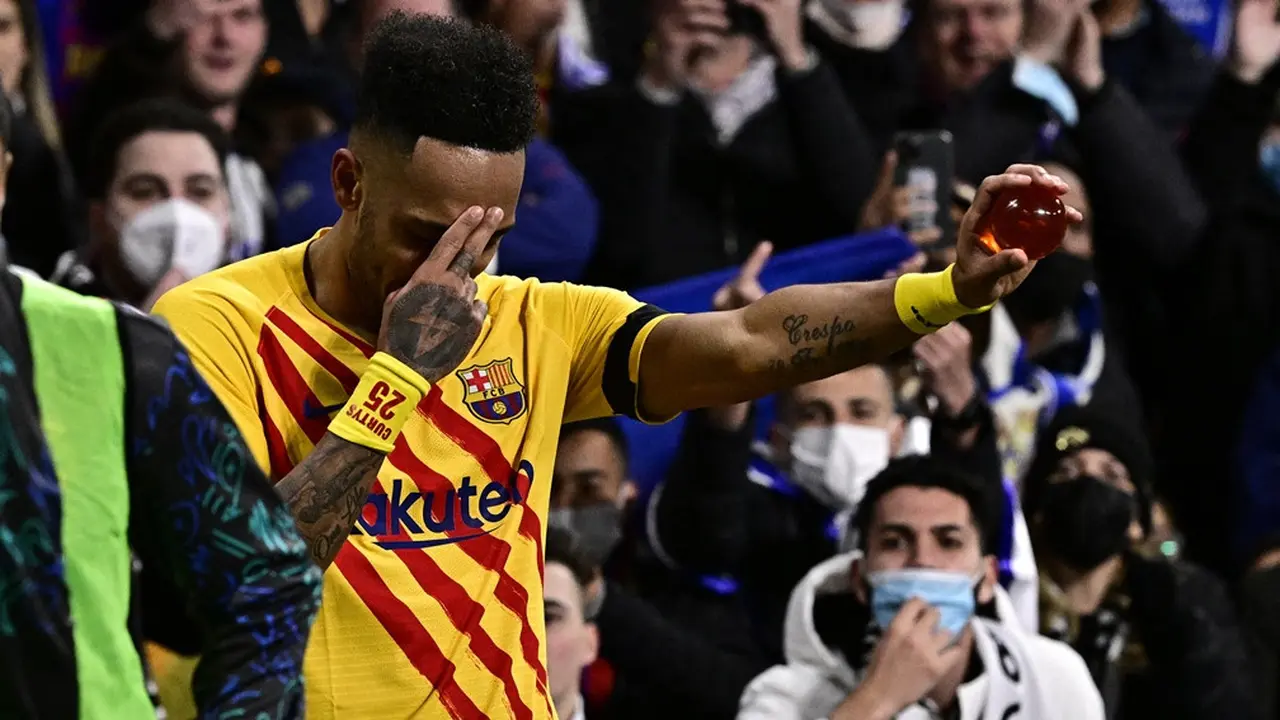 Striker Barcelona, Pierre-Emerick Aubameyang.