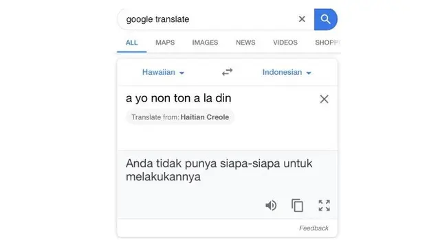 Terjemahan Nyeleneh Ala Google Translate Ini Bikin Geleng-geleng