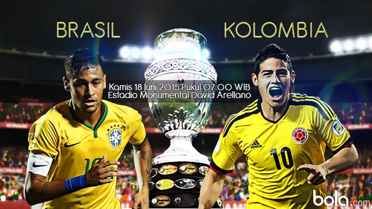 Copa America 2015, Brasil vs Kolombia