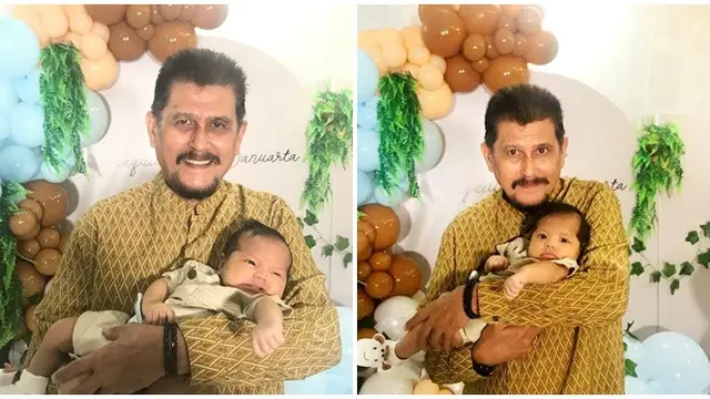 6 Potret Shaquille Kailli Danuarta Anak Cut Meyriska Bareng Kakek dan Neneknya