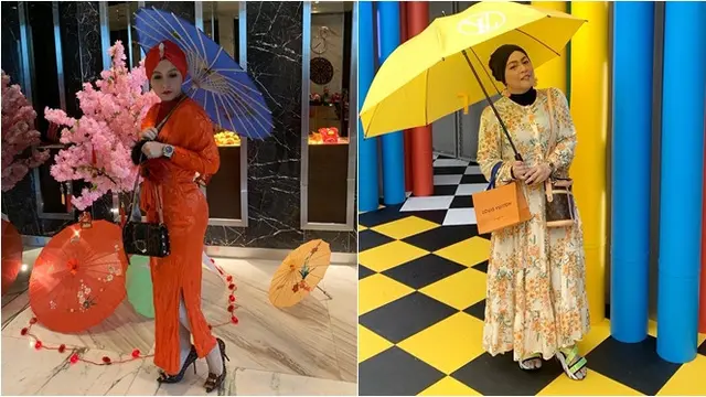 Sama-sama Senang Gunakan Turban, Ini 7 Beda Gaya Astrid Kuya dan Viona Rosalina