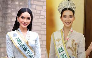 Melliza Xaviera Putri Yulian, sebelah kiri, allyson sebelah kanan, kompak mengenakan batik ( dok. Instagram @malaysianbeautypageantfc2.0/https://www.instagram.com/p/DQ6F-a6E0Py/?igsh=NXR5MnJrcXR5dGl3/faqihnuriman)
