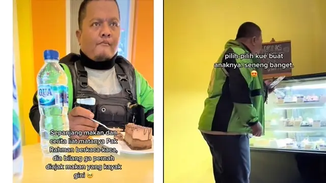 Kisah Haru Wanita Rayakan Ulang Tahun dengan Driver Ojol Ini Viral