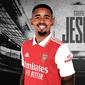 Arsenal memperkenalkan Gabriel Jesus sebagai rekrutan teranyarnya di bursa transfer musim panas 2022 ini. (Arsenal.com)