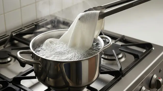 Merebus Lap Dapur untuk Menghilangkan Bau Membandel