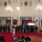 Presiden Joko Widodo atau Jokowi melantik Dedy Ermansyah sebagai Wakil Gubernur Bengkulu di Istana Negara Jakarta, Rabu (25/9/2019). (Liputan6/Lizsa Egeham)