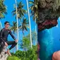 Hessel Steven liburan ke Pulau Maratua (Sumber: Instagram/hesselstevenwong)