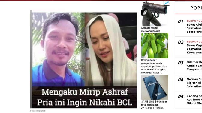 Cek Fakta Liputan6.com menelusuri klaim Mahfud MD ingin menikahi BCL