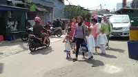 Anak-anak yang tinggal di Kalijodo, Jakarta Utara. (Liputan6.com/Muslim AR)