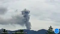 Gunung Dukono Erupsi, Kolom Abu Capai 1.100 Meter, Waspada Radius Bahaya Kawah Malupang Warirang