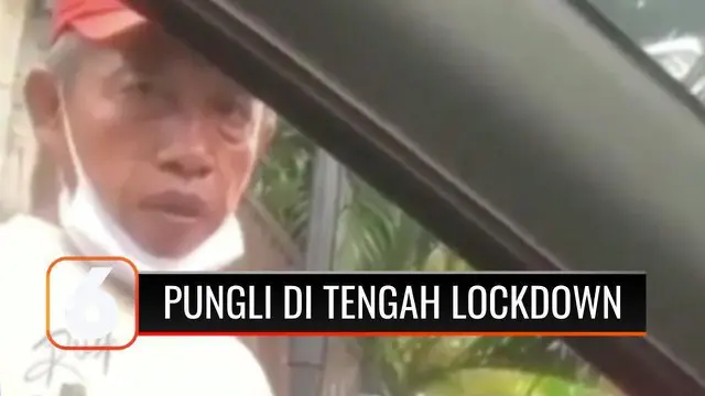 VIDEO: Viral, Pria di Perumahan Jakbar Minta Uang Rokok ke Warga Saat Diberlakukan Lockdown Wilayah