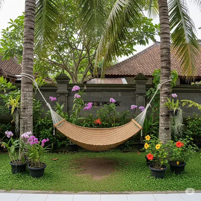 Halaman Rumah Sederhana Tapi Indah. Foto: Gemini