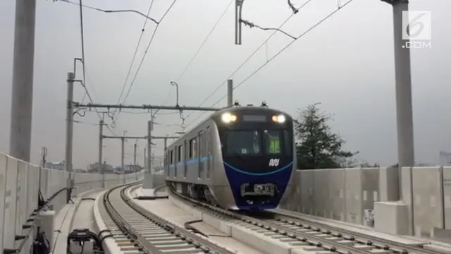 MRT Jakarta memulai satu rangkaian uji coba persinyalan menggunakan kereta di jalur utama.