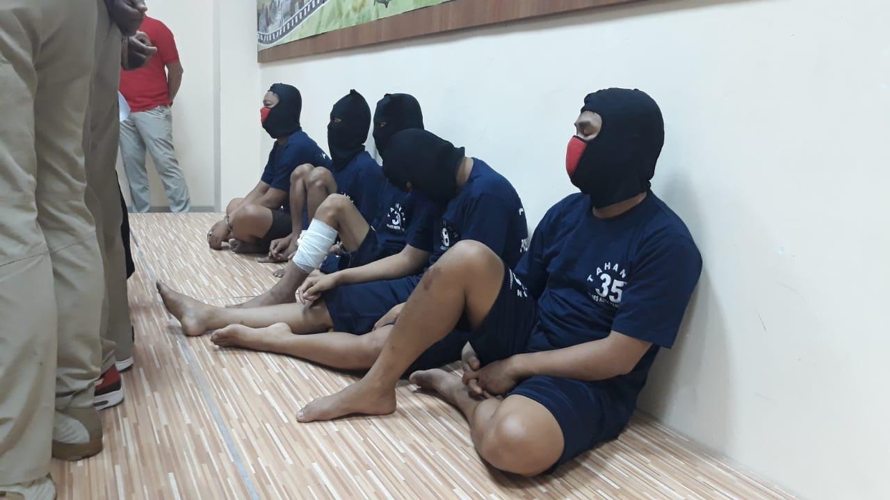 Polisi tangkap debt collector abal-abal di Tangerang (Liputan6.com/Pramita)