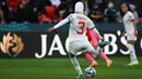 Aksi Nouhaila Benzina pada laga Piala Dunia Wanita 2023, menginspirasi banyak pesepak bola putri muslim di seluruh dunia. (Brenton EDWARDS / AFP)
