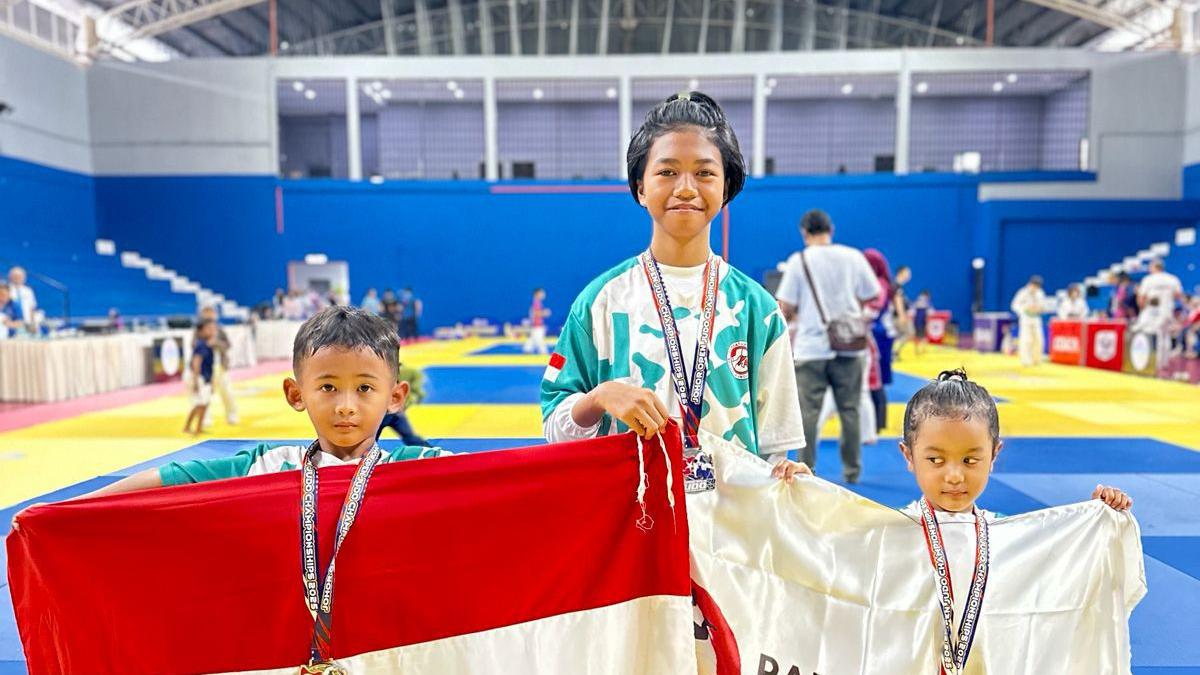 Kisah Tiga Bocah Kota Pontianak Torehkan Prestasi di Pertandingan Judo Internasional