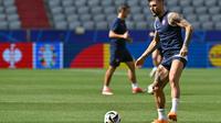 Timnas Serbia akan berjumpa dengan Slovenia pada matchday 2 Grup C Euro 2024, Kamis (20/6) maalm WIB. (MIGUEL MEDINA / AFP)