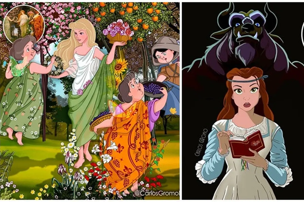 6 Karakter Disney Digambarkan Jadi Mirip Lukisan Terkenal Ini Unik, Bikin Kagum