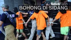 Salah satu tersangka pembunuh wanita cangkul berbohong di sidang