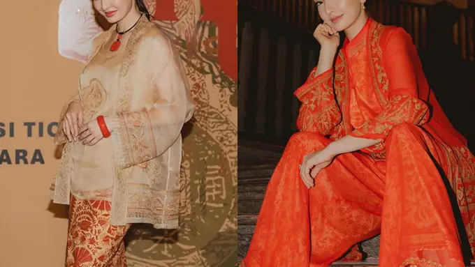 Beda Pesona Menawan Raline Shah dalam Balutan Busana Bergaya Peranakan