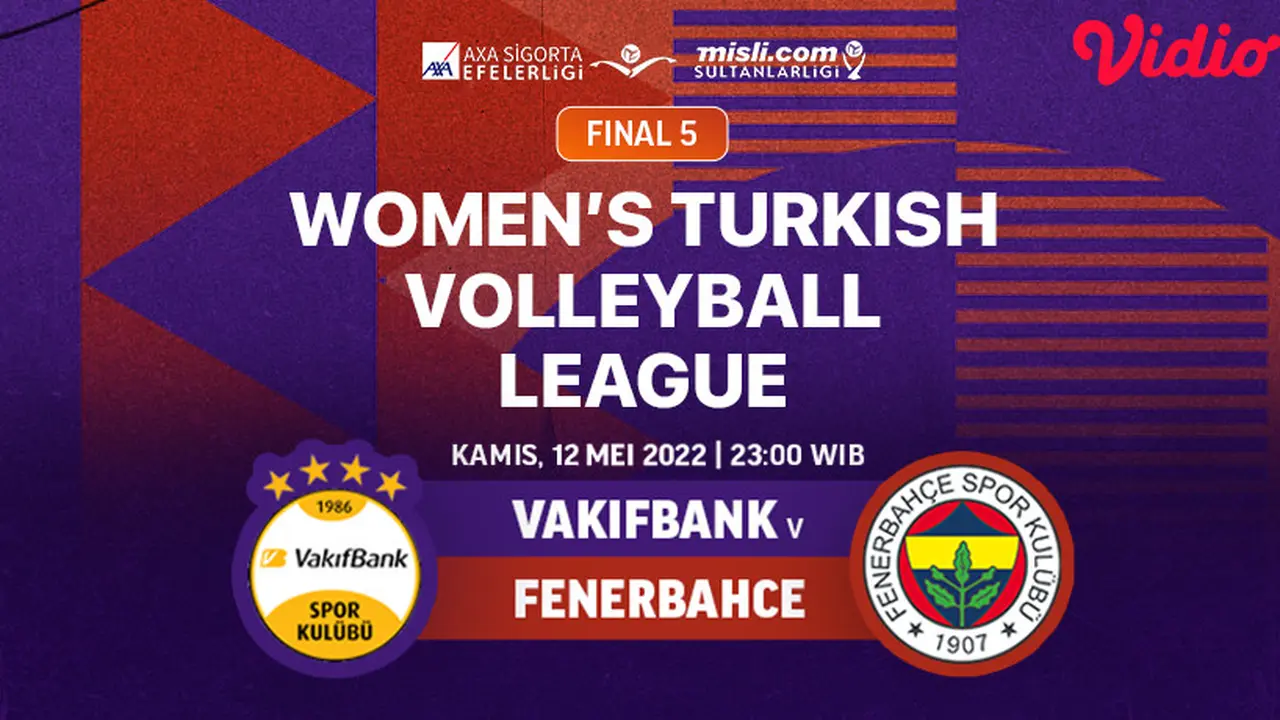 Link Live Streaming Final 5 Women’s Turkish Volleyball League di Vidio, Kamis 12 Mei 2022