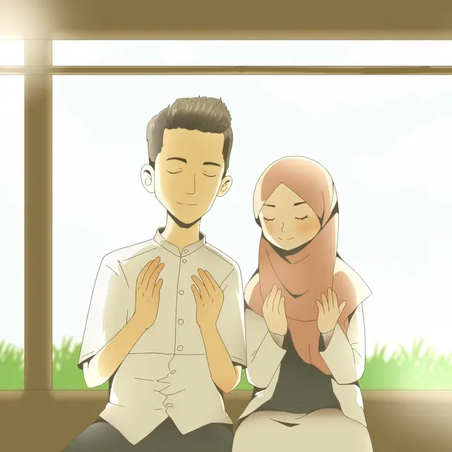 Gambar Perempuan Hijab Kartun dan Pesan-Pesan tentang Cinta dan Jodoh