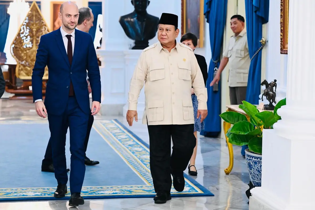 Presiden Prabowo Subianto menerima kunjungan Menteri Luar Negeri (Menlu) Prancis, Jean-Noel Barrot di Istana Merdeka Jakarta, Rabu (26/3/2025) (Laily Rachev - Biro Pers Sekretariat Presiden)