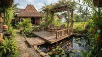 8 Model Dek Kayu Mini di Atas Kolam, Solusi Cantik untuk Ruang Santai Outdoor