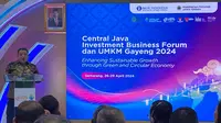 Wakil Ketua Komisi XI DPR RI Fathan Subchi dalam kegiatan Central Java Investment Bussiness Forum (CJIBF) dan UMKM Gayeng di Semarang, Sabtu (27/4/2023). (Ist).