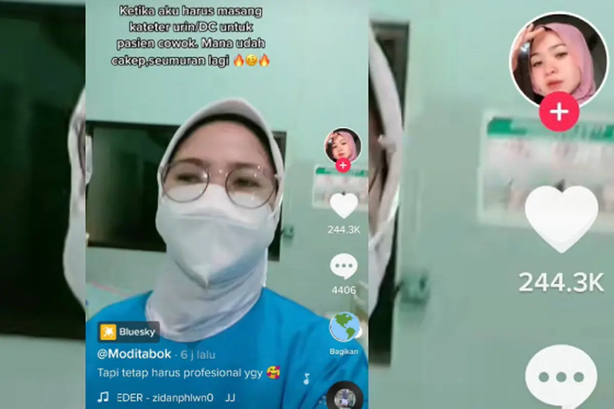 Perawat Bikin Konten Bernada Pelecehan