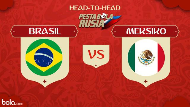 Berita video head-to-head Piala Dunia Rusia 2018: Brasil vs Meksiko.