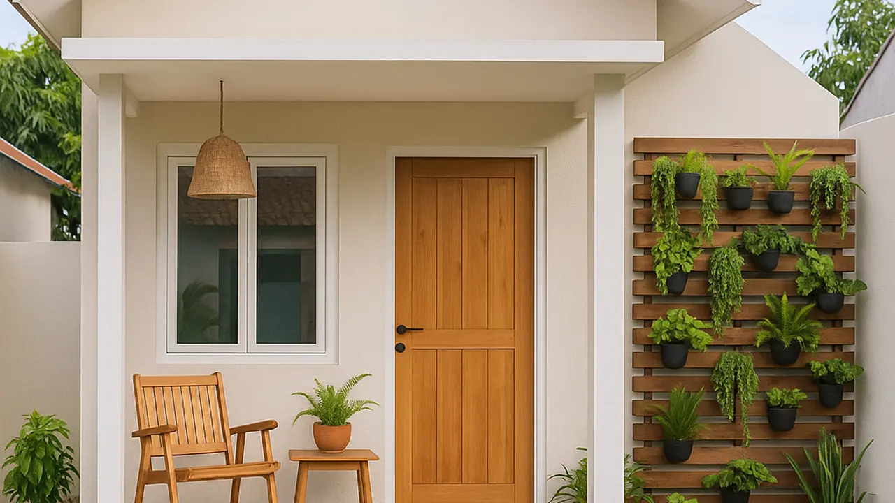 Model Rumah Sederhana dengan Teras dan Taman Mini ala Pinterest yang Cocok Buat Lahan Mungil