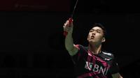 Jojo yang merupakan unggulan kelima menjalani pertemuan ketiganya dengan Lakshya Sen, yang di Japan Open 2023 berpredikat non-unggulan. (Toshifumi KITAMURA / AFP)