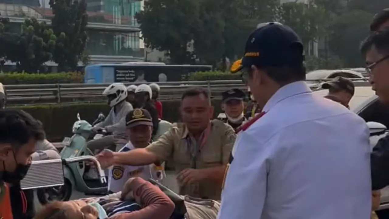 Kecelakaan beruntun di MT Haryono Cawang. (Dokumen Dishub DKI Jakarta).
